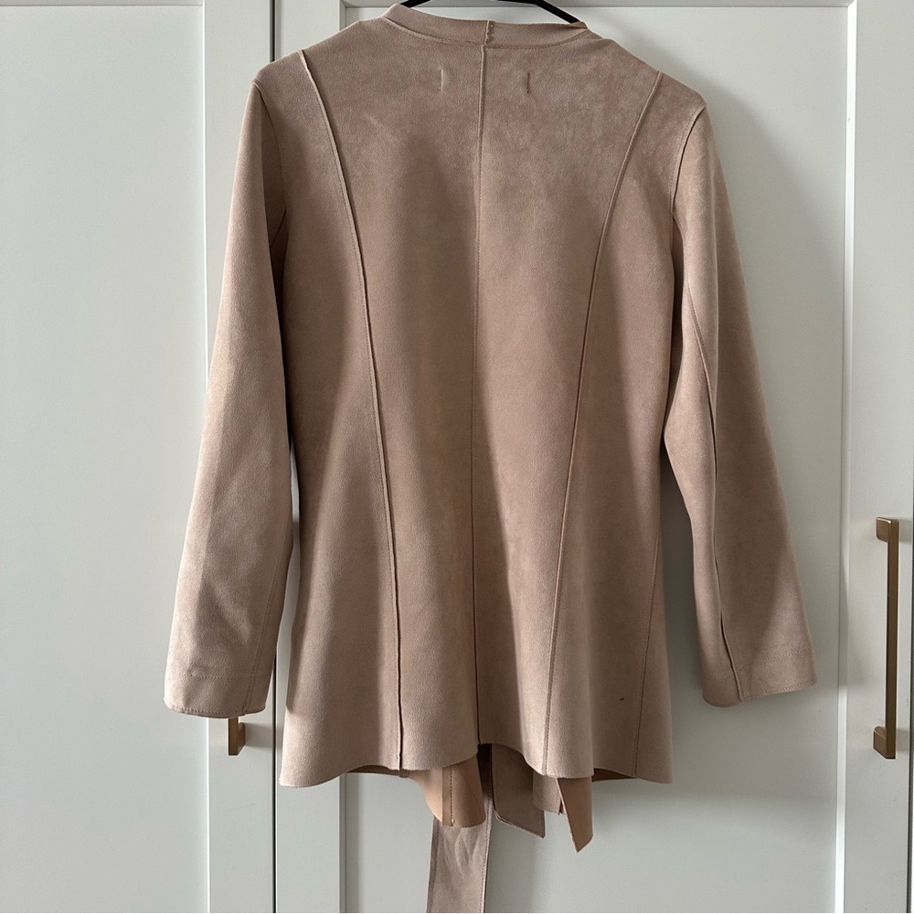 Zara Beige Tie-Front Blazer - Picture 2 of 4
